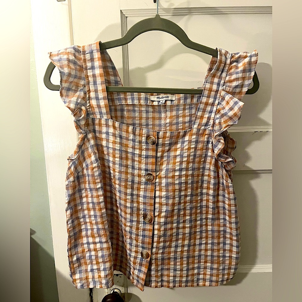 Madewell checkered tank ❣️